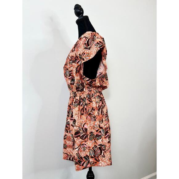 A.L.C. Alice Floral Print Mini Dress in Multicolor Size 10 Pullover Short Sleeve - Picture 3 of 5